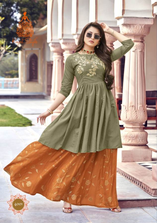 Kajal style Present Fashion Lakme vol 4 Kurti With Bottom Collection